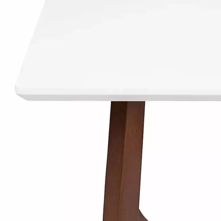 White and Walnut Olivia Coffee Table