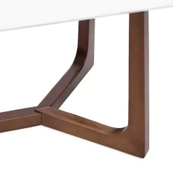 White and Walnut Olivia Coffee Table