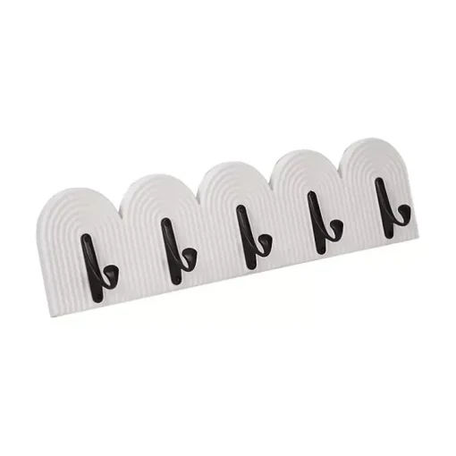 White Arched Wall Hooks