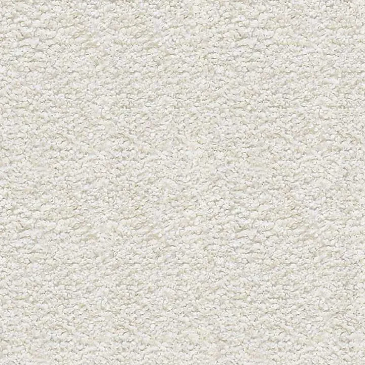 White Boucle Slipper Accent Chair
