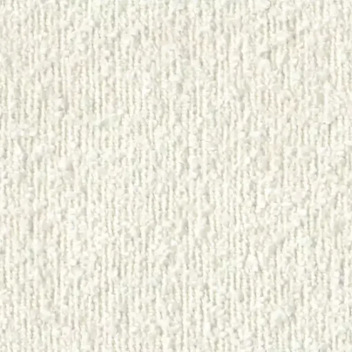 White Boucle Wood Frame Accent Chair