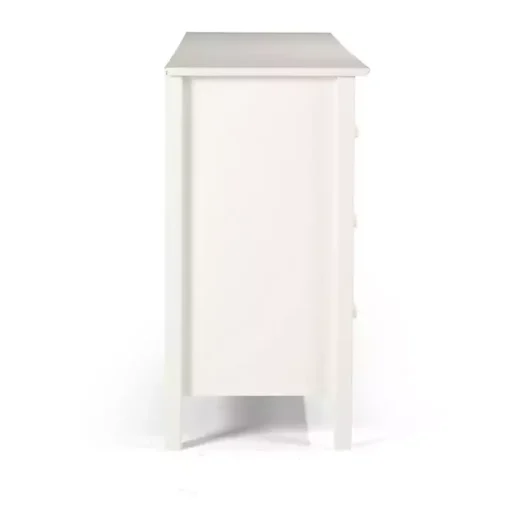White Brazilian Pine Wood 6-Drawer Dresser