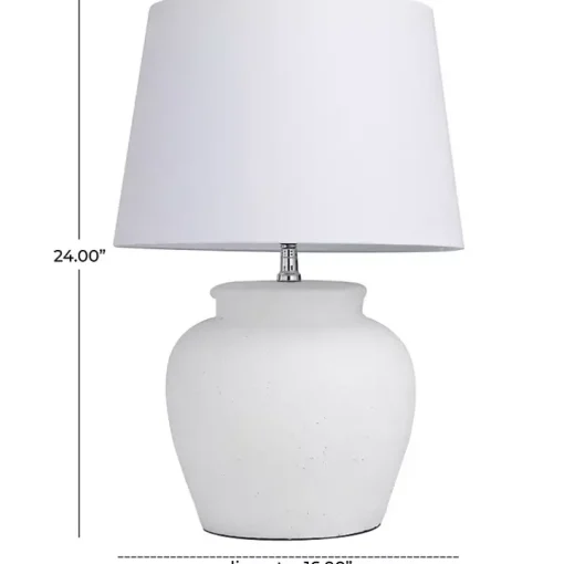 White Cement Table Lamp
