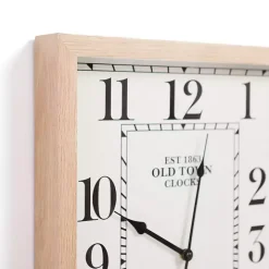 White Crawford Rectangle Wall Clock