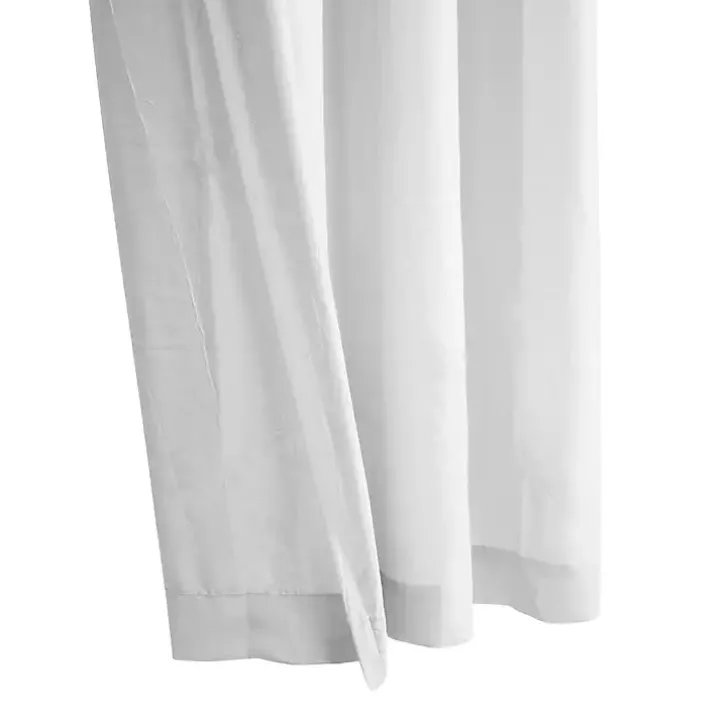 White Crinkle Harmony Curtain Panel, 84 in.