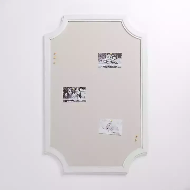 White Curved Frame Pinboard
