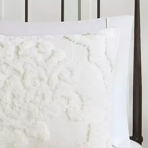 White Damask Full/Queen 3-pc. Comforter Set