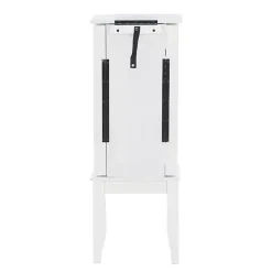 White 5-Drawer Jasmine Petite Jewelry Armoire
