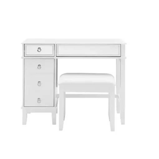 White Eva Mirrored 2-pc. Vanity Set