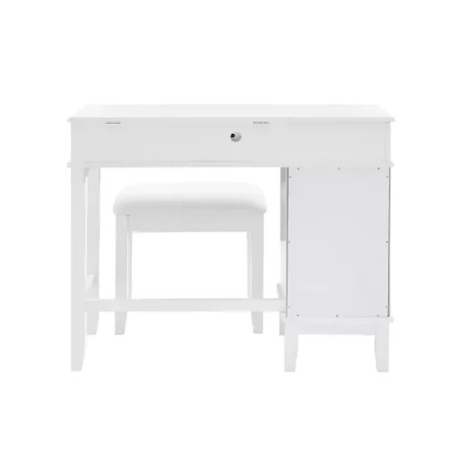 White Eva Mirrored 2-pc. Vanity Set