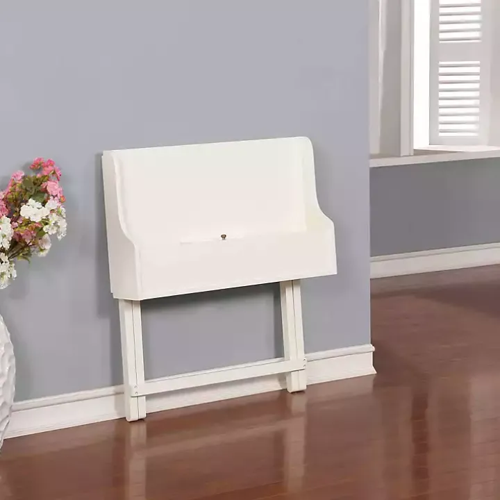 White Folding Caty Desk