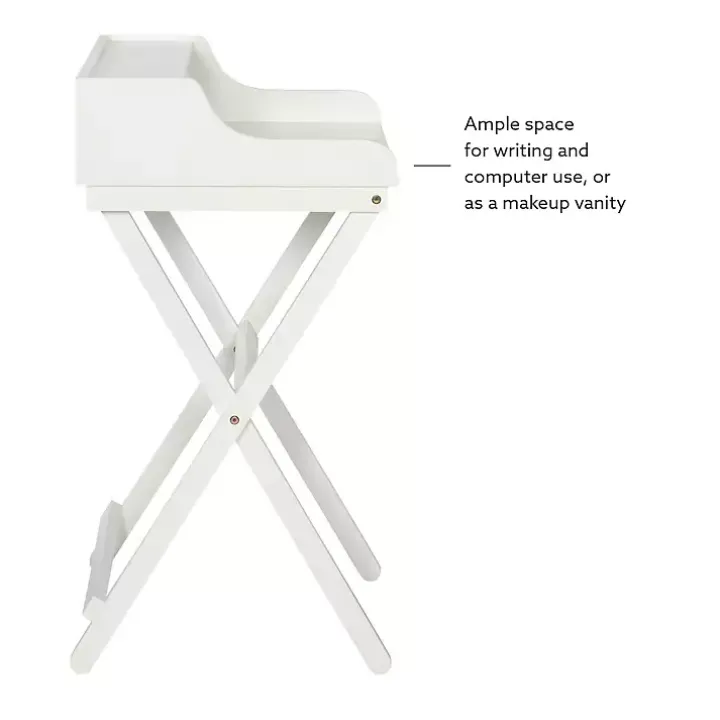 White Folding Caty Desk