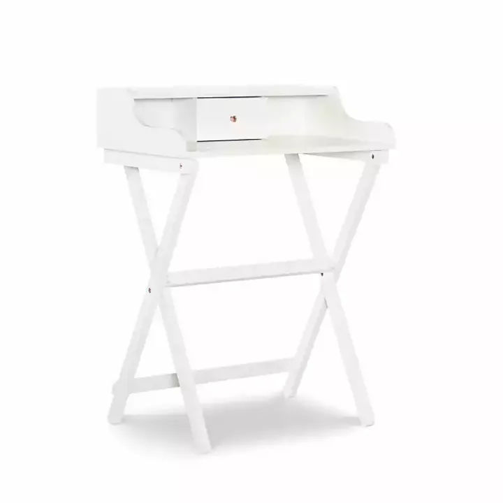 White Folding Caty Desk