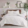 White Geometric California King 3-pc Comforter Set