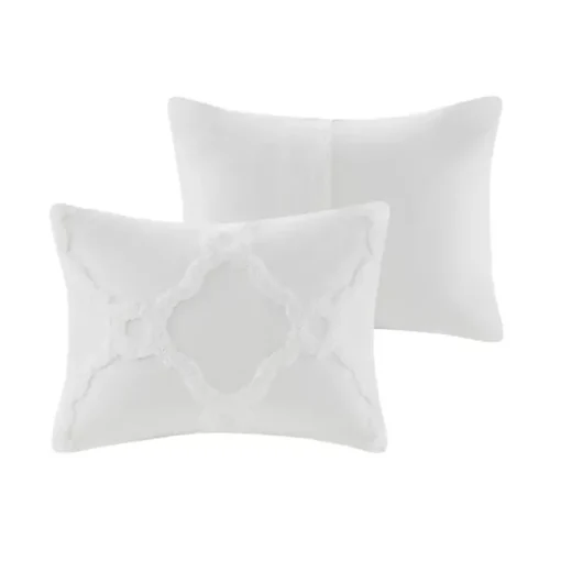 White Geometric Full/Queen 3-pc. Comforter Set