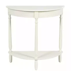 White Half Moon Tinslee Console Table