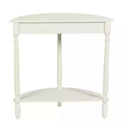 White Half Moon Tinslee Console Table
