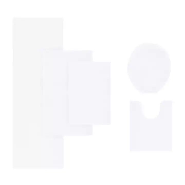 White High Pile Marshmallow Bath Mat, 72 in.
