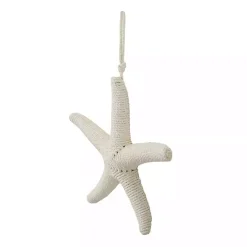 White Jute Starfish Wall Plaque