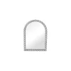 White Knobby Arch Wall Mirror