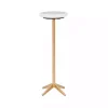 White Marble and Gold Base Cocktail Table