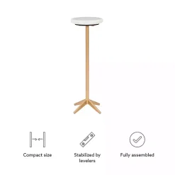 White Marble and Gold Base Cocktail Table