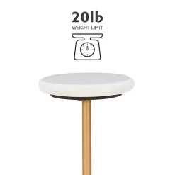 White Marble and Gold Base Cocktail Table