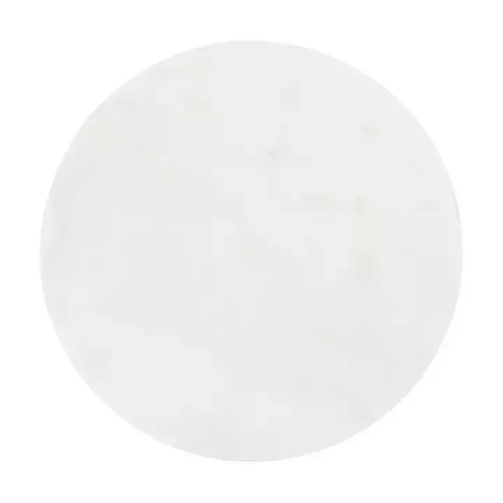 White Marble Black Nesting Accent Tables, Set of 2