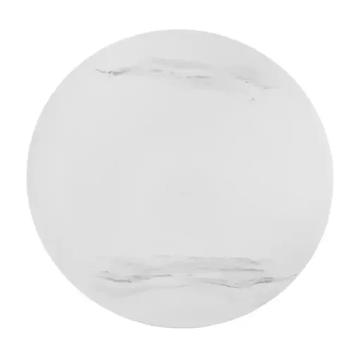White Marble Round Black Loxley Coffee Table