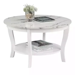White Marble Round Coffee Table
