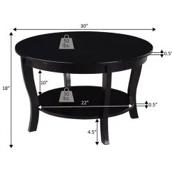 White Marble Round Coffee Table