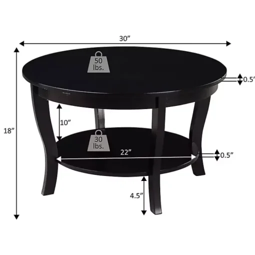 White Marble Round Coffee Table