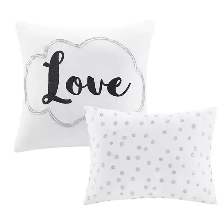 White Metallic 5-pc. Full/Queen Comforter Set