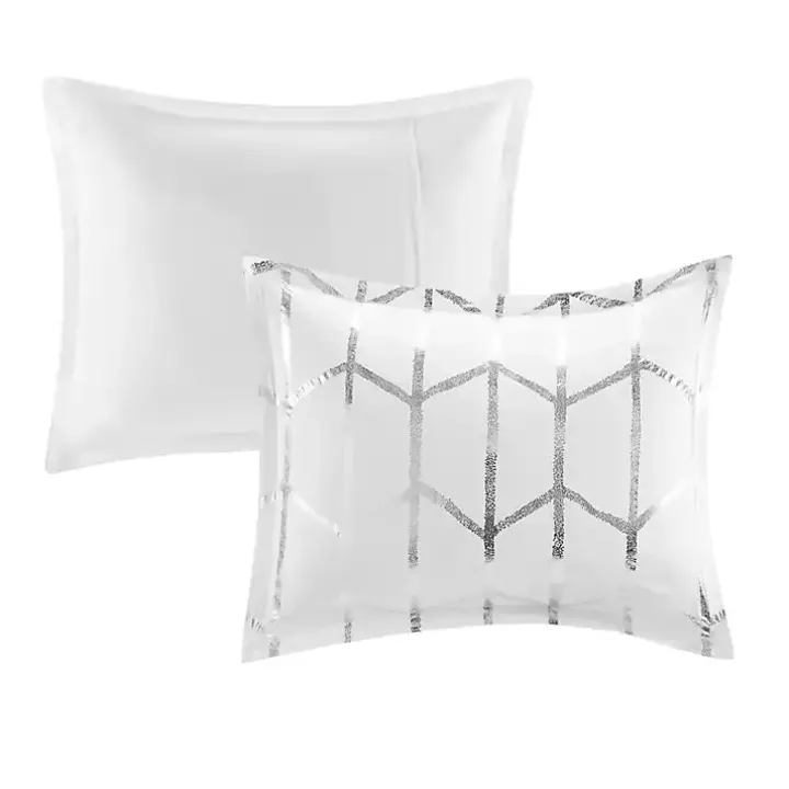 White Metallic 5-pc. Full/Queen Comforter Set