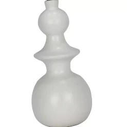 White Modern Spindle Table Lamp