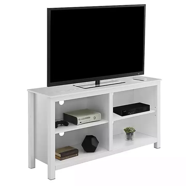 White Montana 4-Shelf Media Cabinet