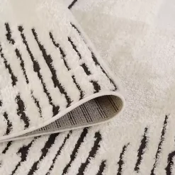 White Moroccan Accent Rug, 2x3