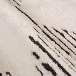 White Moroccan Accent Rug, 2x3