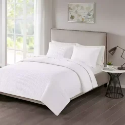 White Nash 3-pc. Reversible King Coverlet Set