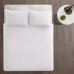 White Nash 3-pc. Reversible King Coverlet Set