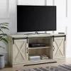 White Oak Sliding Barn Door TV Stand