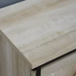 White Oak Sliding Barn Door TV Stand