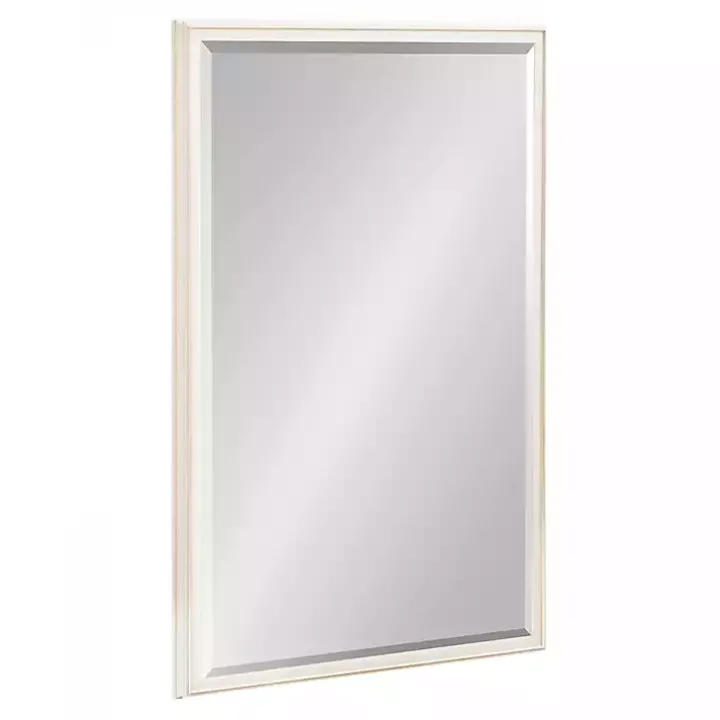 White Oakhurst Rectangle Wall Mirror, 36 in.