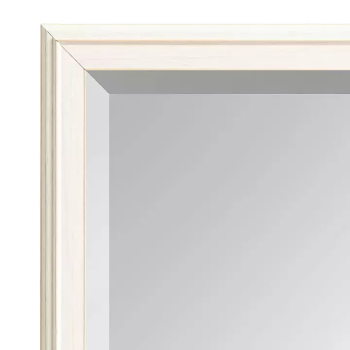 White Oakhurst Rectangle Wall Mirror, 36 in.