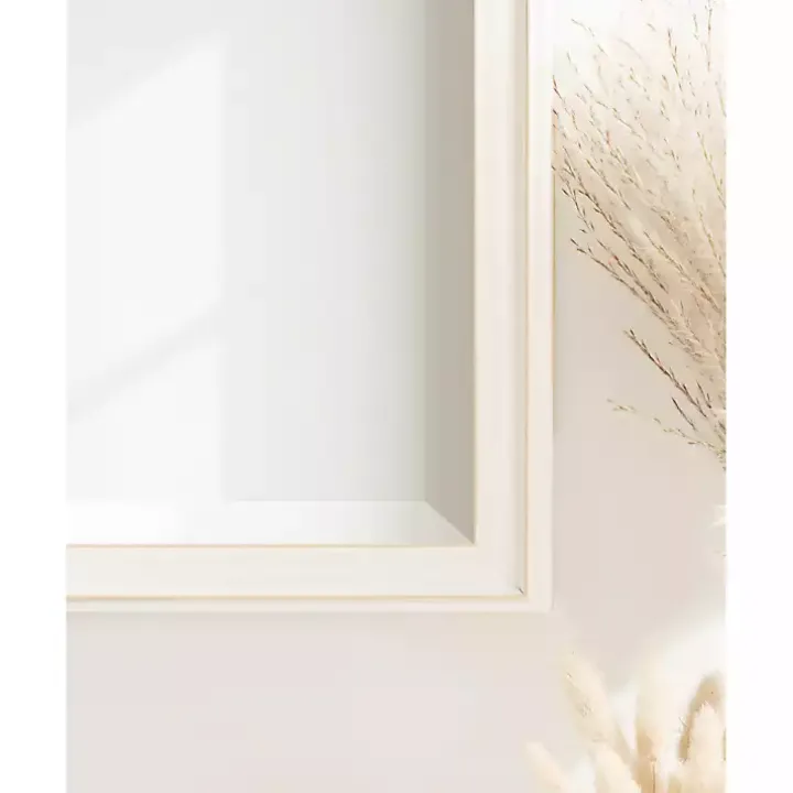 White Oakhurst Rectangle Wall Mirror, 36 in.