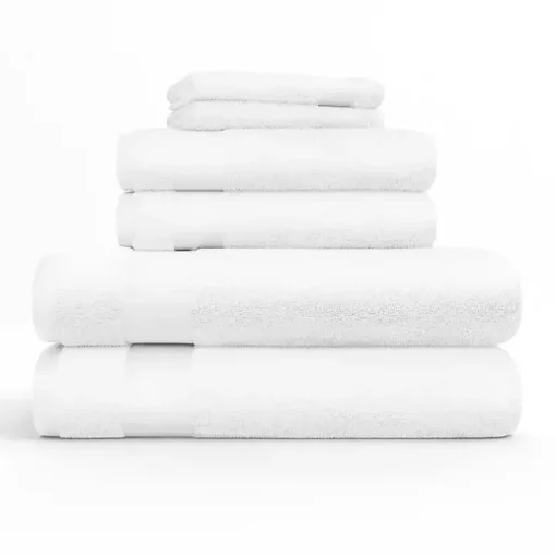 White 6-pc. Essential Cotton Bath Towels