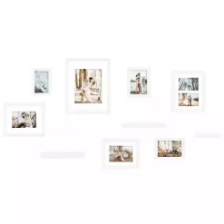 White 10-pc. Gallery Wall Frame and Shelf Set