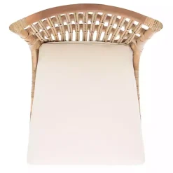 White Rattan Erika Dining Chairs, Set of 2
