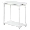 White Regent Wood Accent Table