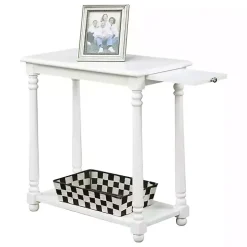 White Regent Wood Accent Table